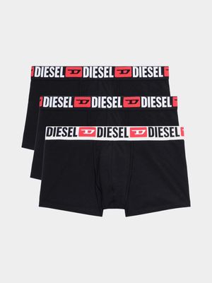 Men's Diesel Black Umbx-Damien Three-pack Boxer Shorts