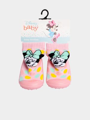 Minnie Mouse Pink 18-24 Months Socks