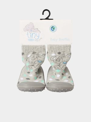 Tiny Teddy Grey 18-24 Months Socks with Rubber Sole