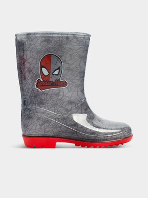 Spiderman Black Wellington Boots