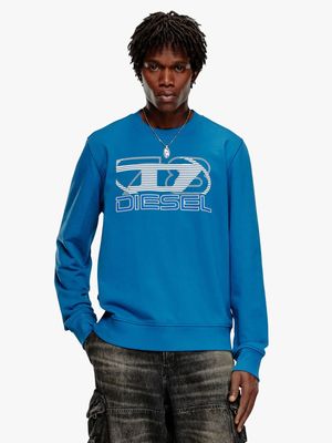 Men's Diesel Blue S-Ginn-K43 Sweatshirt