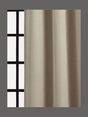 curtain block-out melange eyelet nat 135x223cm