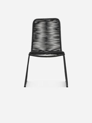 Panama Outdoor Dining Chair Black