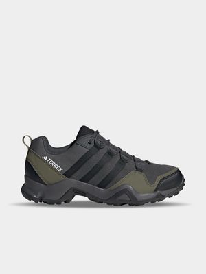 Mens adidas Terrex AX2 Charcoal/Olive Trail Running Shoes
