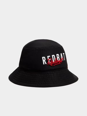Redbat Embroided Black Bucket Hat