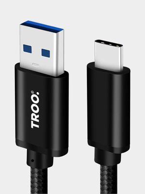 TROO Fast Charge & Sync 60W USB To Type-C Cable (1m)