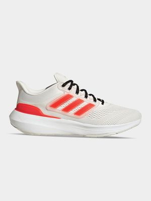 Mens adidas Ultrabounce Cream White/Red/Grey Running Shoes