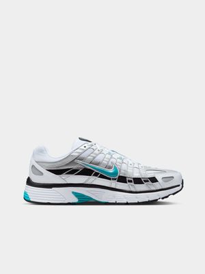Nike Men's P-6000 White/Silver/Blue Sneaker