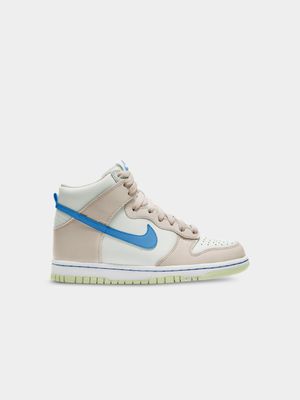 Nike Junior Dunk High Beige/Blue Sneaker