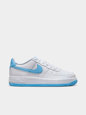 Nike Junior Air Force 1 White/Blue Sneaker