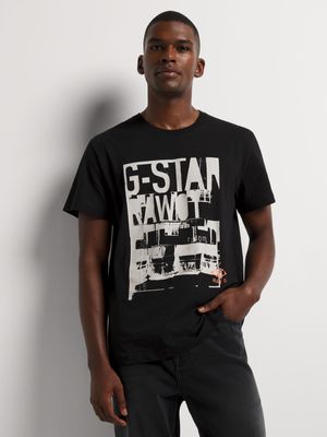 G-Star Men's Underground Graphic Black T-Shirt