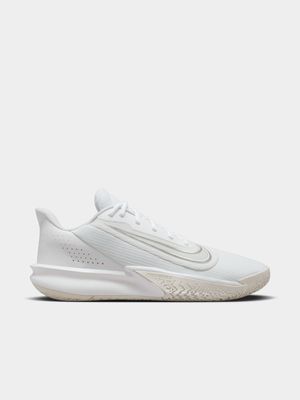 Mens Nike Precision 7 White/Grey Training Shoes