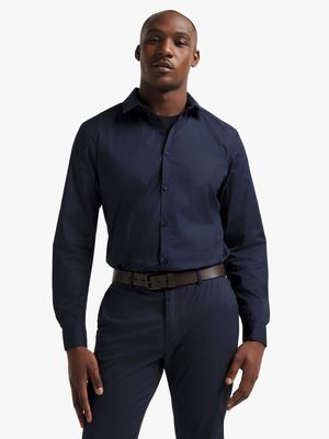 Jet Men's Poplin Tailored Navy Formal Top Outerwear