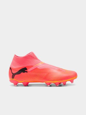 Mens Puma Future 7 Match+ LaceLess FG Neon Orange Boots
