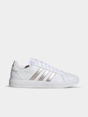 Womens adidas Grand Court Base 2.0 White Sneakers