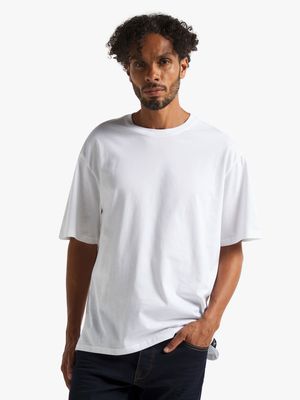 Men's White Boxy T-Shirt