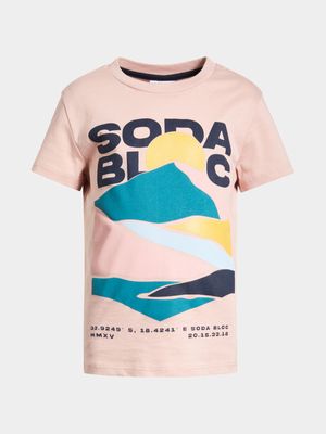 Younger Boys Mountain Print T-Shirt
