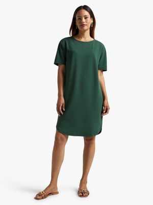 Women's Green T-Shirt Dress