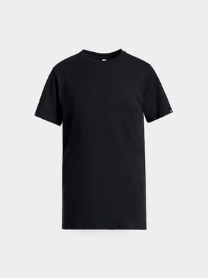 Older Boy's Black Basic T-Shirt