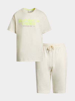 Older Boys Shorts & T-Shirt Set