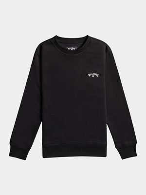 Boy's Billabong Black Arch Crew Sweater