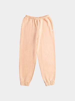 Girl's Roxy Pink Surf Feeling Wide Brushed Trackpants