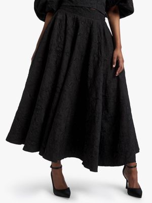 Luella Jacquard Full Circle Midi Skirt