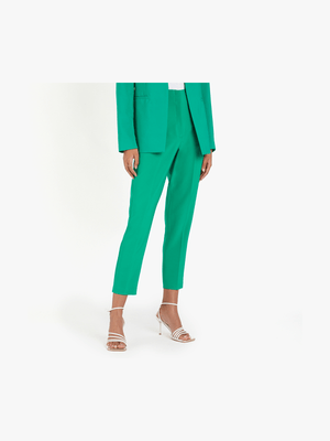 Tapered Leg Darted High Waist Pants