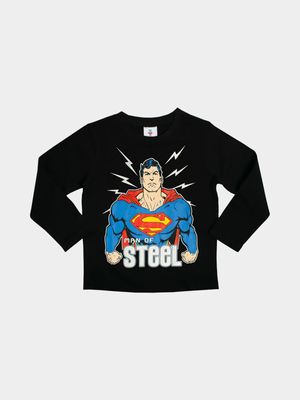 Superman Black Long Sleeve T-shirt