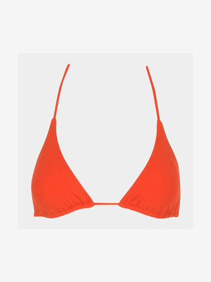 Women's Granadilla Swim Sunset Red Strappy Bikini Top