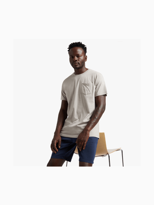Men's Light Brown Pocket T-Shirt