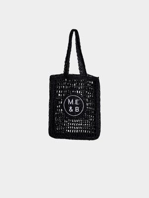 Women's Me&B Black Brand Crochet Bag