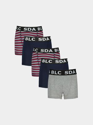 Boys 5 Pack Boxer Shorts