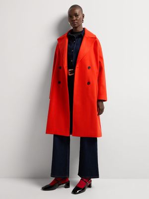 Long Oversized Double Breasted Coat