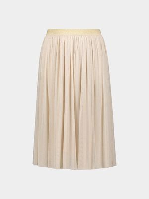 Older Girls Mesh Longline Skirt