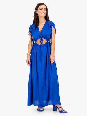 Women's Rosey & Vittori Royal Blue Emilia Cut Out Dress