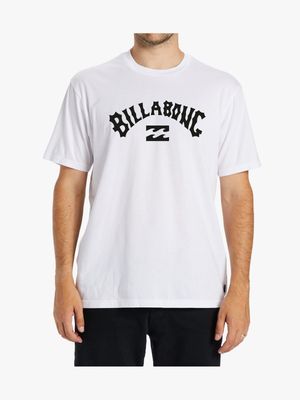 Men's Billabong White Arch Wave T-Shirt
