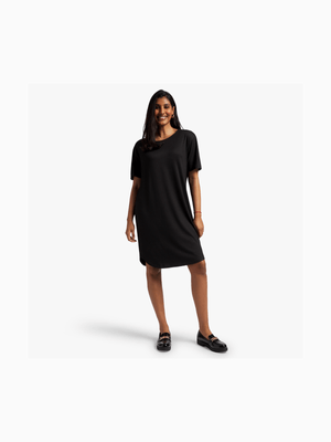 Women's Black T-Shirt Dress