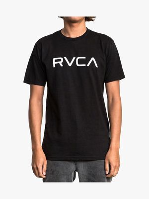 Men's Big RVCA Black Short Sleeve T-Shirt
