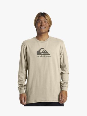 Men's Quiksilver  Taup Corp Logo Long Sleeve T-Shirt