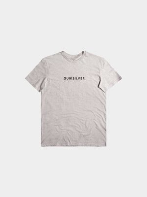 Men's Quiksilver Grey Wordmark Short Sleeve T-Shirt