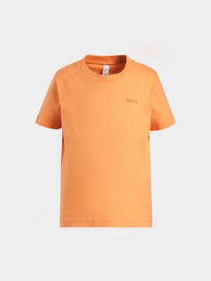 Younger Girl's Orange Basic T-Shirt