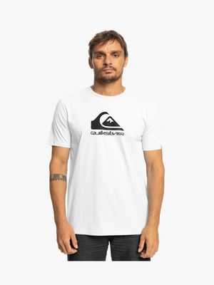 Men's Quiksilver White Corp Logo Short Sleeve T-Shirt