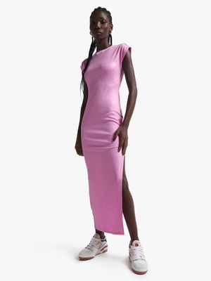 Women's Pink Bodycon Maxi Dress