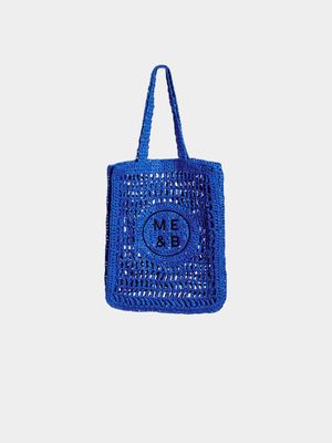 Women's Me&B Blue Brand Crochet Bag