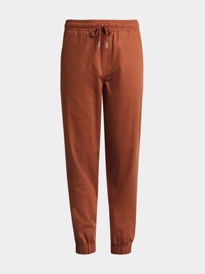 Younger Boy's Rust Pull-On Chinos