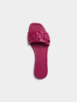 Women's Pink Interlinked Sandals