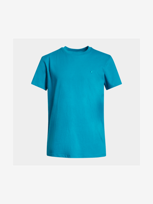 Younger Boy's Teal Basic T-Shirt