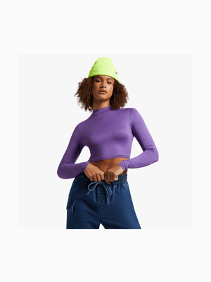 Women's Purple Turtleneck Top
