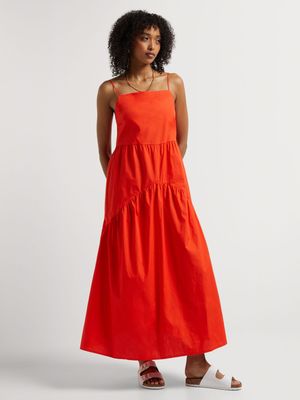 Y&G Cotton Tiered Maxi Dress